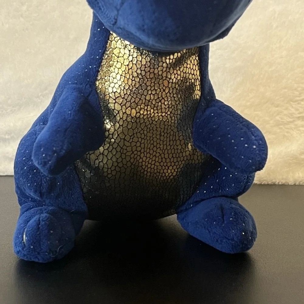 TY Beanie Boos SAFFIRE Sapphire Blue Dragon Plush Retired Multicolor Toy 2021